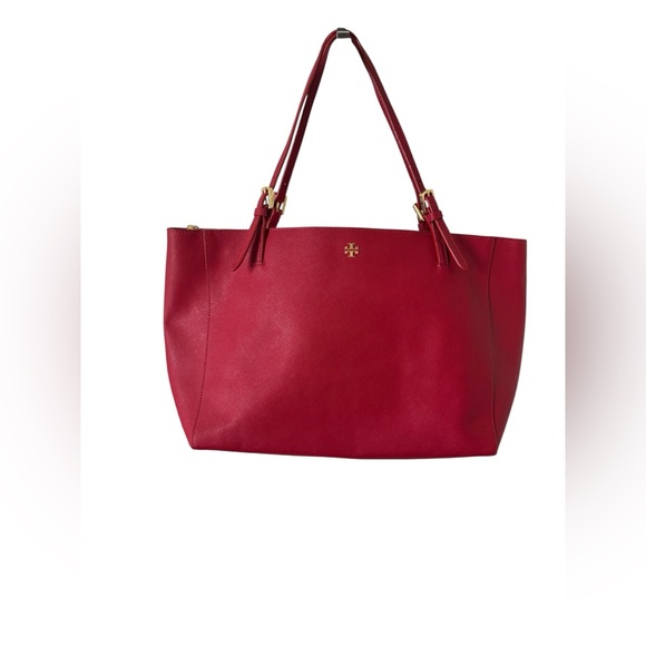 Tory Burch Cherry Red Tote - Picture 1 of 15